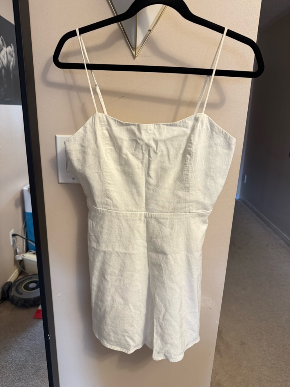Zara White Smocked Bandeau Top
